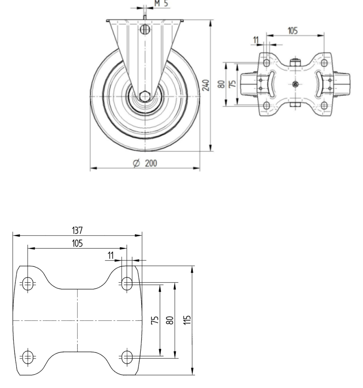 849D UFX 200 P67 M5x15 - Totmannbremse - Nirosta – Bild 2